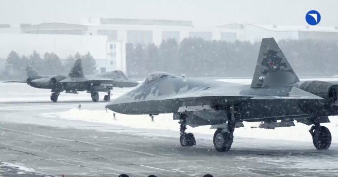 El Su-57 ataca Ucrania